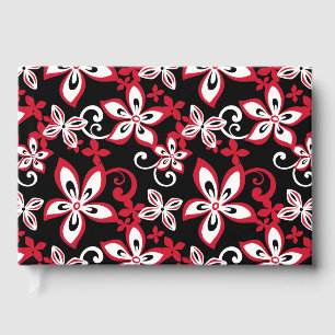 ALOHA HAWAII BLACK AND RED GUEST BOOK