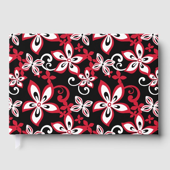 ALOHA HAWAII BLACK AND RED GUEST BOOK (Front)