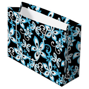 ALOHA HAWAII (BLACK/BLUE) LARGE GIFT BAG