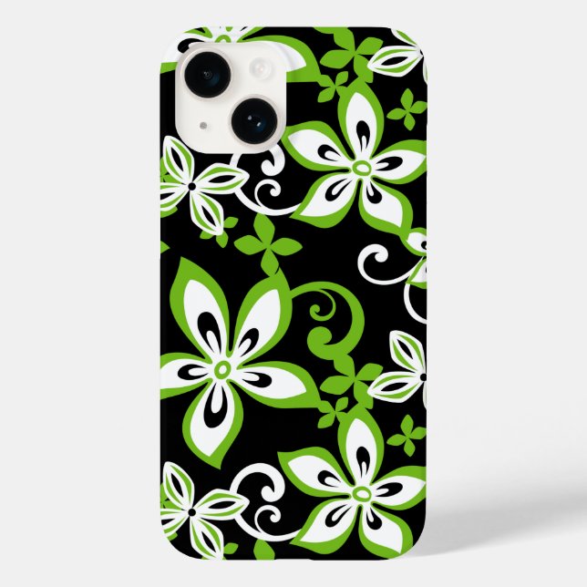 ALOHA HAWAII (BLACK/LIME) Case-Mate iPhone CASE (Back)