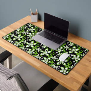 ALOHA HAWAII (BLACK/LIME) DESK MAT