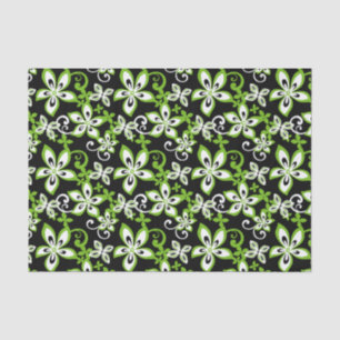 ALOHA HAWAII (BLACK/LIME) TISSUE PAPER