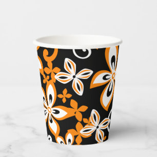 ALOHA HAWAII (BLACK/ORANGE) PAPER CUPS