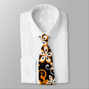 ALOHA HAWAII (BLACK/ORANGE) TIE
