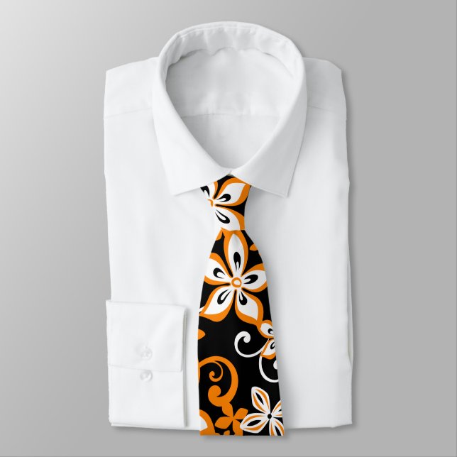 ALOHA HAWAII (BLACK/ORANGE) TIE (Tied)