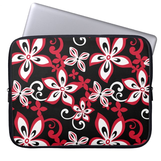 ALOHA HAWAII (BLACK/RED) LAPTOP SLEEVE (Front)