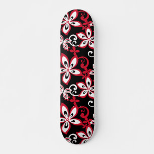 ALOHA HAWAII (BLACK/RED) SKATEBOARD