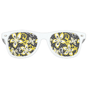 ALOHA HAWAII (BLACK/YELLOW) RETRO SUNGLASSES