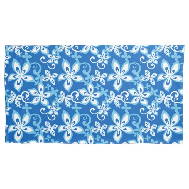 ALOHA HAWAII (BLUE x 2) Pillowcase (Front-Left)
