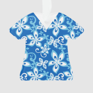 ALOHA HAWAII (BLUE x 2) Scrubs Ornament