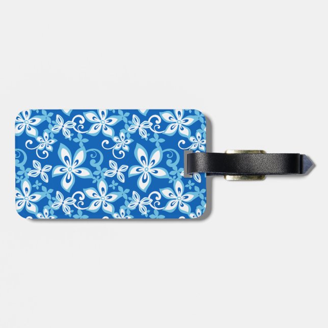 ALOHA HAWAII (BLUES) LUGGAGE TAG (Back Horizontal)