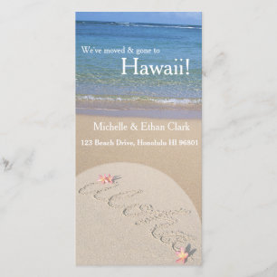 Aloha Hawaii Change of Address Custom Photo Card