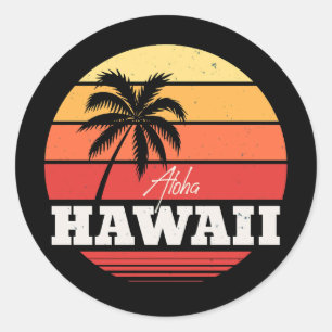 Aloha Hawaii  Classic Round Sticker