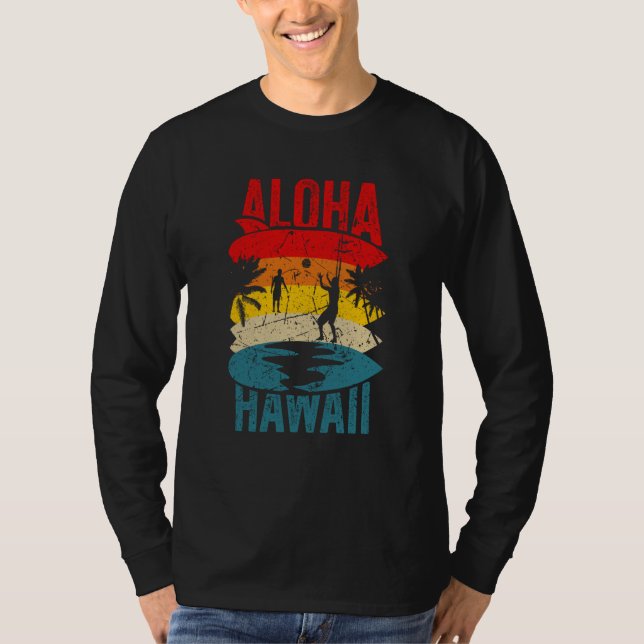 Aloha Hawaii Family Trip 2023 Surfing Tourism Meme T-Shirt (Front)