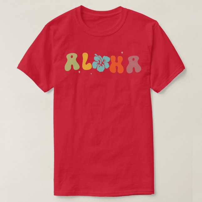 Aloha Hawaii Funny Summer Vacation TShirt (Design Front)