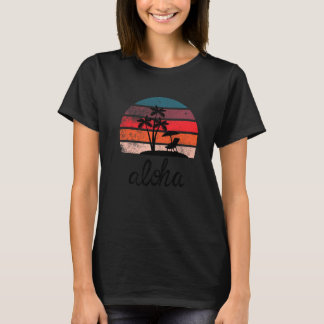 Aloha Hawaii Hawaiian Island Palm Beach Summer T-Shirt