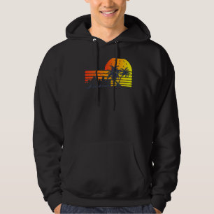 Aloha Hawaii Hawaiian Island Palm Trees Beach Vac Hoodie