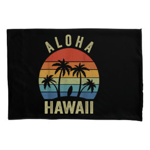 Aloha Hawaii Hawaiian Island Shirt Palm Beach Surf Pillowcase