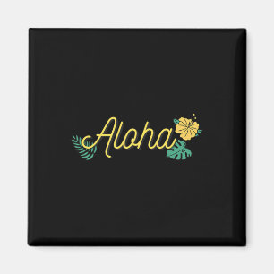 Aloha Hawaii Hawaiian Island Tropical Hibiscus Flo Magnet