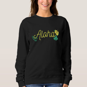 Aloha Hawaii Hawaiian Island Tropical Hibiscus Flo Sweatshirt