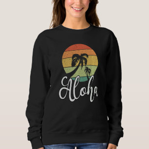 Aloha Hawaii Hawaiian Vacation Beach Summer Palm T Sweatshirt