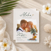 Aloha Hawaii Hula Dancer Wedding Photo