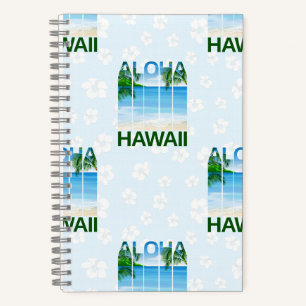 Aloha Hawaii Island Summer Beach Notebook