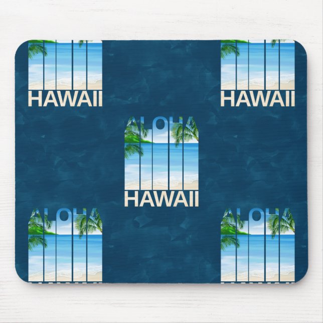 Aloha Hawaii Island Summer Islands Mouse Pad (Front)