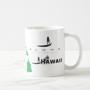 Aloha Hawaii Islands Surfing Coffee Mug