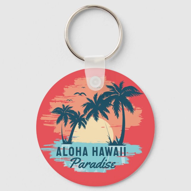 aloha hawaii   key ring (Front)