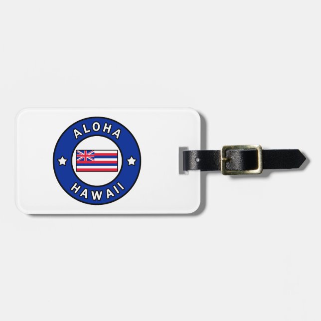 Aloha Hawaii Luggage Tag (Front Horizontal)