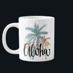 Aloha Hawaii Palm Tree Hawaiian Island Mug<br><div class="desc">For anyone who loves the Hawaiian spirit,  this Aloha palm tree design mug will bring your back to the cool breeze and gently swaying palm trees on your favourite Hawaiian island.</div>