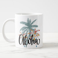 Aloha Hawaii Palm Tree Hawaiian Island Mug