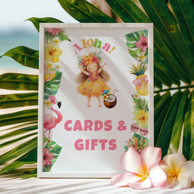 Aloha hawaii party Cards and gifts Poster (Creator Uploaded)