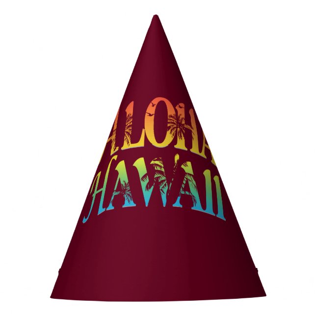 Aloha Hawaii Party Hat (Front)