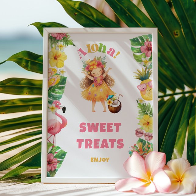 Aloha hawaii party Sweets and treats Poster (Creator Uploaded)
