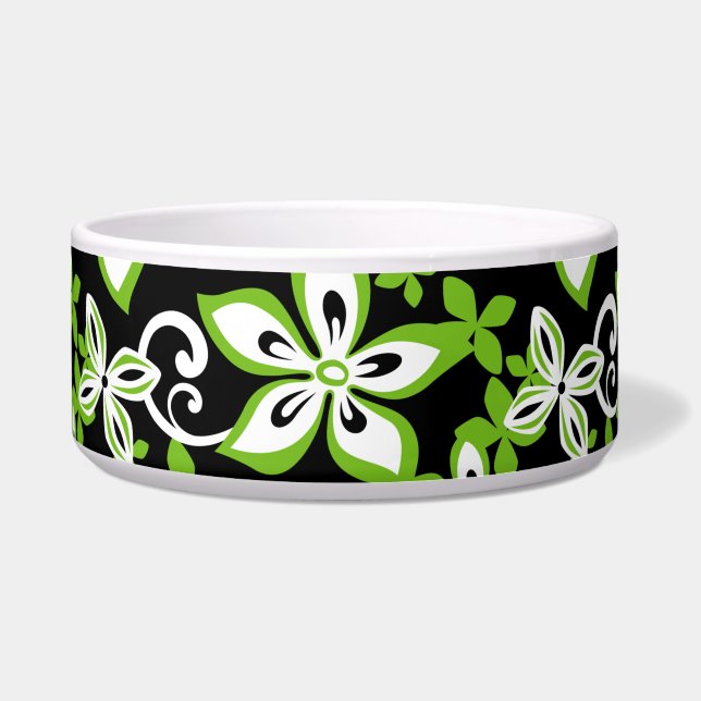 ALOHA HAWAII PATTERN BLACK/LIME (Front)