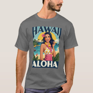 Aloha Hawaii Retro Vintage Design T-Shirt