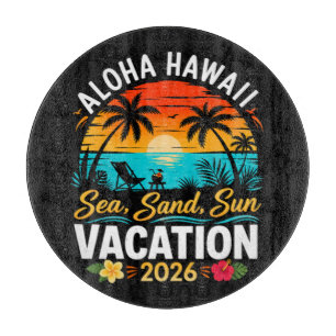 Aloha Hawaii Sea Sand Sun 2026 Cutting Board