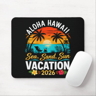Aloha Hawaii Sea Sand Sun 2026 Mouse Pad