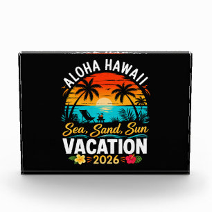 Aloha Hawaii Sea Sand Sun 2026 Photo Block