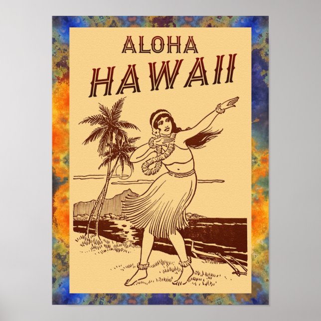 Aloha Hawaii ! Small Poster (Front)