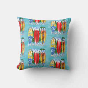 Aloha Hawaii Summer Surfboards Cushion
