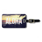 Aloha Hawaii Sunset Luggage Tag