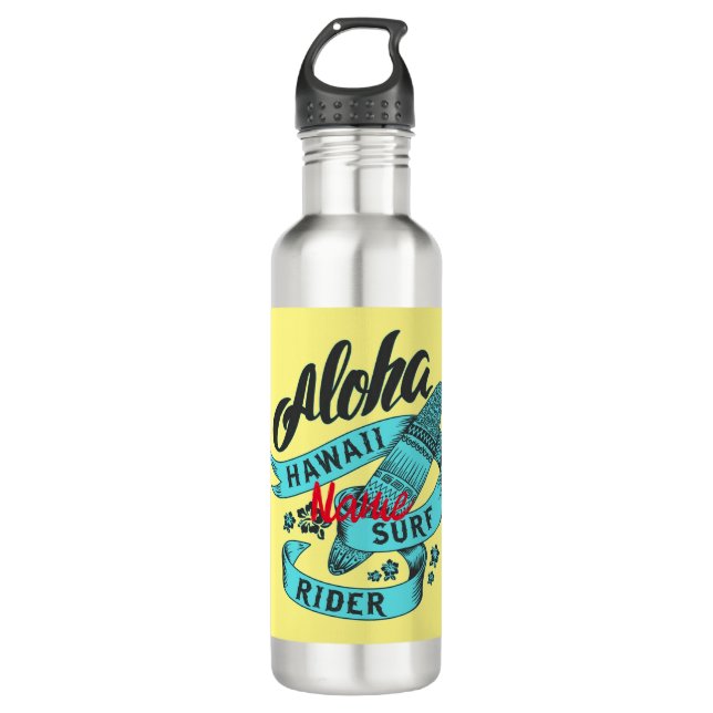 Aloha Hawaii Surf Rider Thunder_Cove   710 Ml Water Bottle (Front)