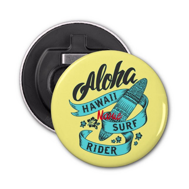 Aloha Hawaii Surf Rider Thunder_Cove  Bottle Opener (Front)