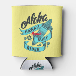Aloha Hawaii Surf Rider Thunder_Cove Can Cooler
