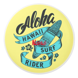 Aloha Hawaii Surf Rider Thunder_Cove Ceramic Knob