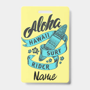 Aloha Hawaii Surf Rider Thunder_Cove ID Badge