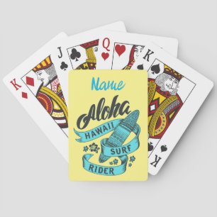 Aloha Hawaii Surf Rider Thunder_Cove  Playing Cards